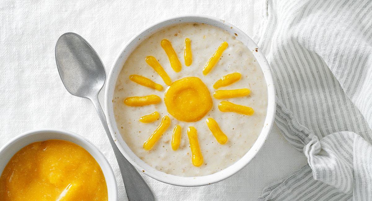 Porridge bowl with sun