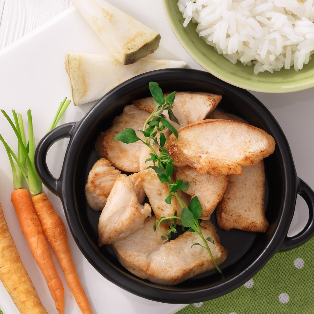 Rice with chicken and vegetables