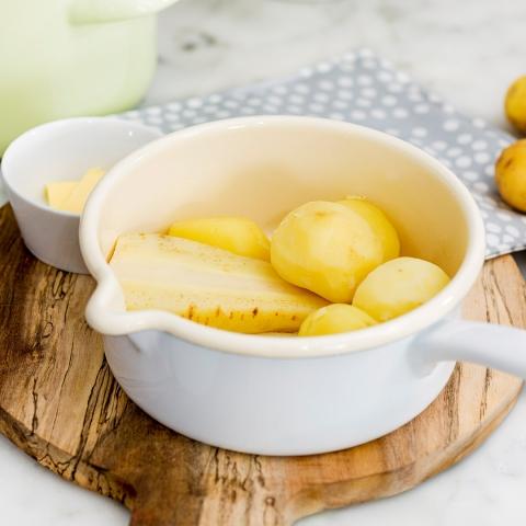 Pastinakk- og potetmos